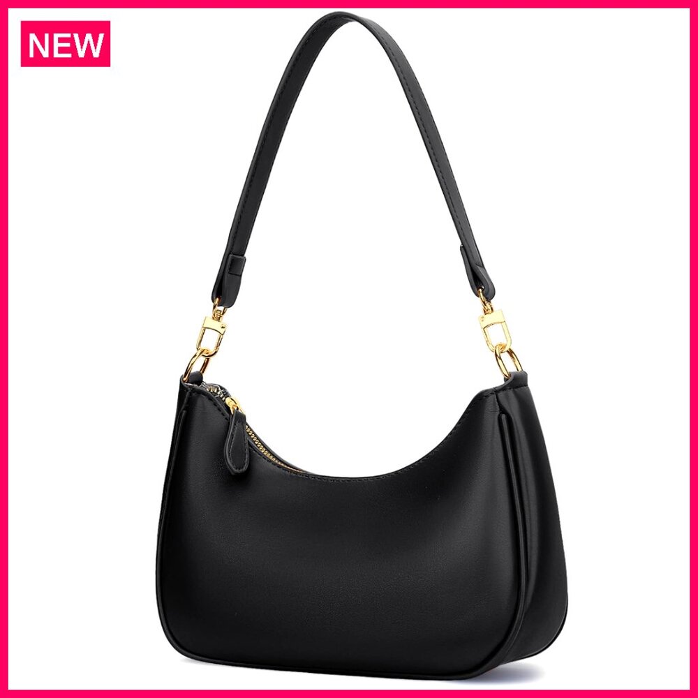 Pu Leather Hobo Shoulder Bag With Removable Straps, 3 Card Slots